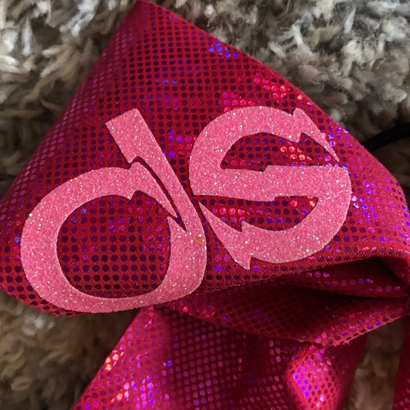 Cheer bow. Dark oil with shimmer and rhinestones - Picture 2 of 4
